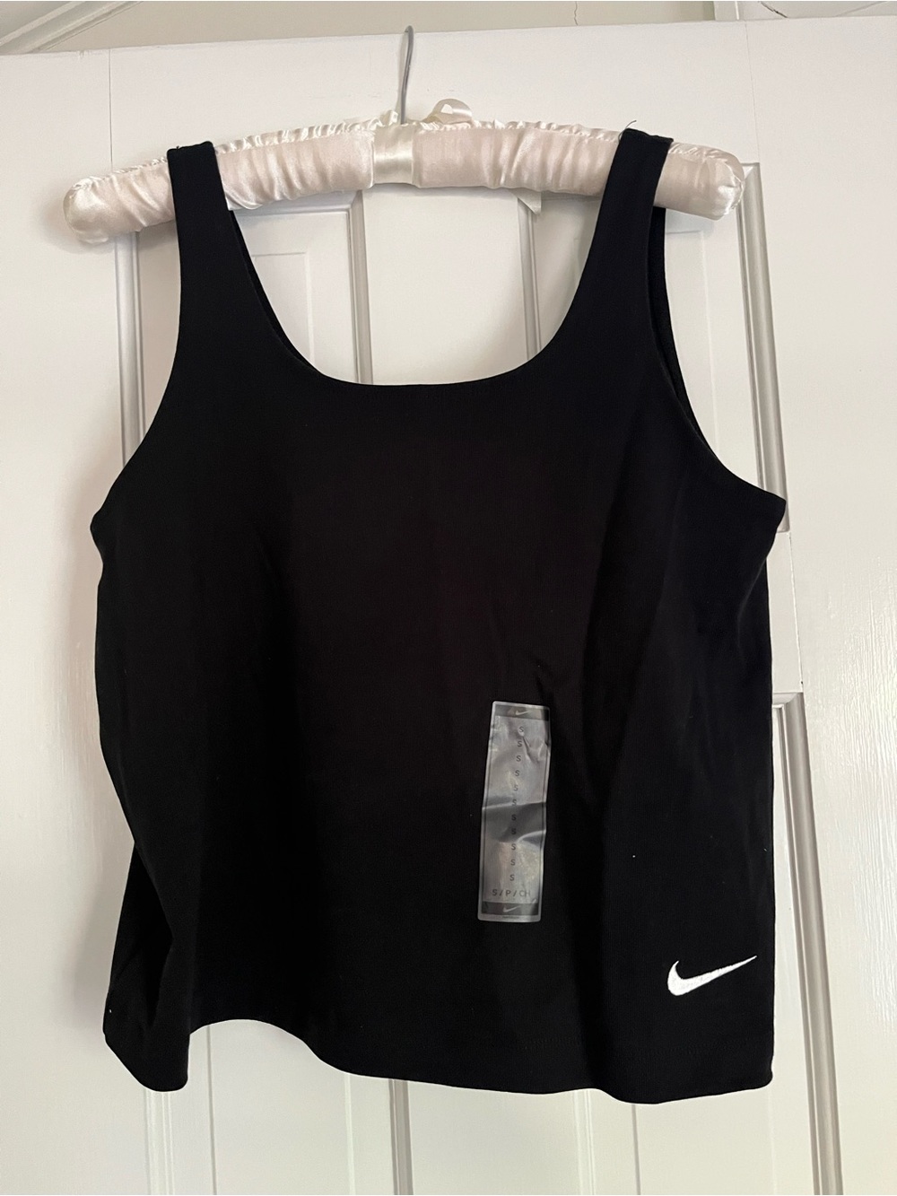 Nike Black Athletic Tank with White Swoosh